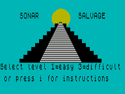 Sonar Salvage (1984)(Hitech Games Plus)